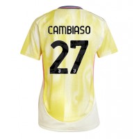 Camiseta Juventus Andrea Cambiaso #27 Visitante Equipación para mujer 2024-25 manga corta